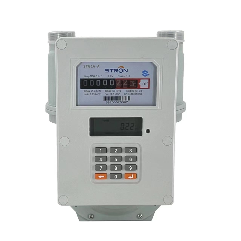 G1.6/G2.5/G4 LORA ارتباطات LPG داخلی STS Smart Electronic پیش پرداخت گاز متر
