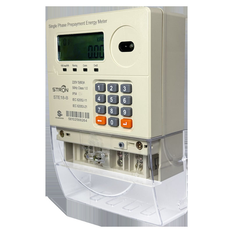 IP54 حفاظت از ورود و کار با صفحه کلید Smart Prepaid Electricity Meter برای اندازه گیری دقیق