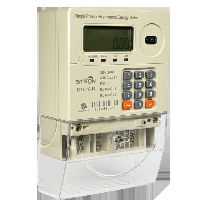 2025 نوع جدید STS تک فاز با صفحه کلید Smart Prepaid Meter
