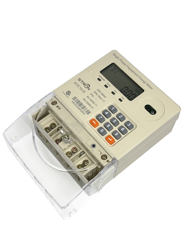IP54 Smart Multi Tariff/Anti-tamper/Power-limit پیش پرداخت صفحه کلید تک فاز برق متر با نرم افزار فروش
