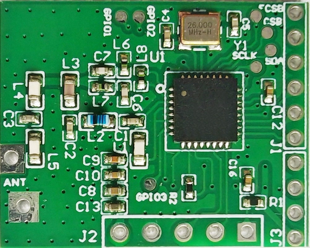 ماژول بی‌سیم UART BGRF2 فوق‌العاده فشرده: سرعت 100 کیلوبیت بر ثانیه، حساسیت -121dBm و حالت خواب 1 میکروآمپر
