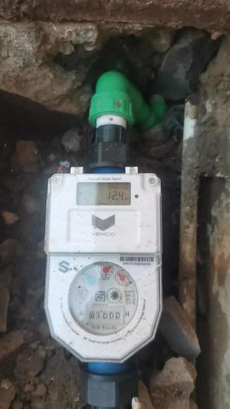 تولید مستقیم R160 STS هوشمند CIU کنترل از راه دور یکپارچه شیل مس IP68 محافظت از آب متر پیش پرداخت
