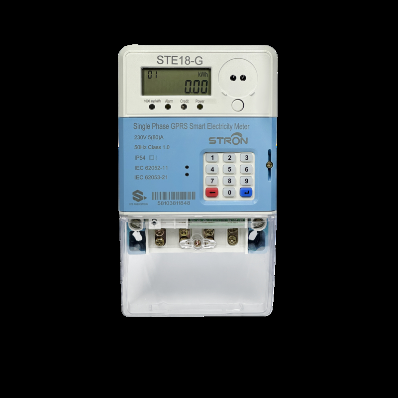 STS پیش پرداخت ماشین حساب 2G و سازگاری شبکه 4G Smart Prepaid Electricity Meter برای برنامه های اندازه گیری هوشمند IP54
