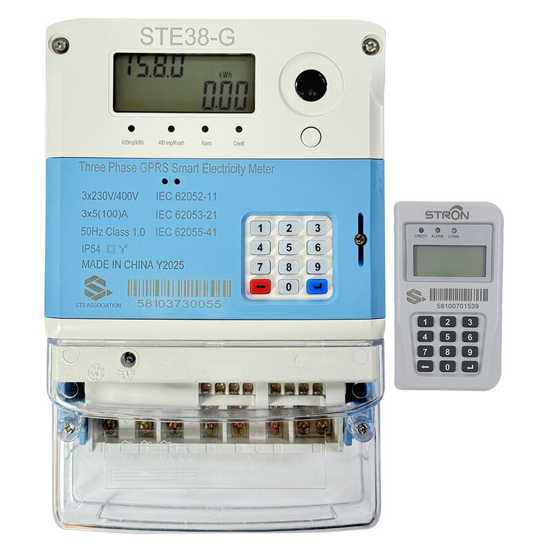 کلاس 1 دقت Smart Prepaid Electricity Meter راه حل پرداخت پیش پرداخت سه مرحله ای برای مدیریت انرژی و کنترل هزینه