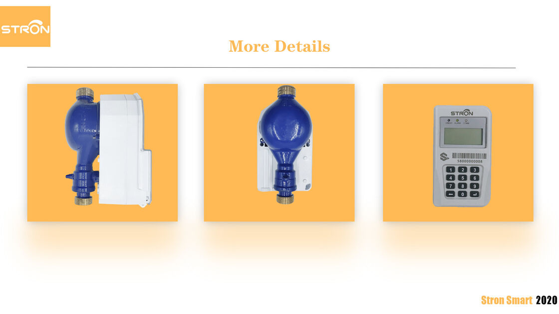 STS متر آب هوشمند صفحه کلید یکپارچه با محافظت IP68 و اندازه DN15 برای اندازه گیری دقیق جریان آب