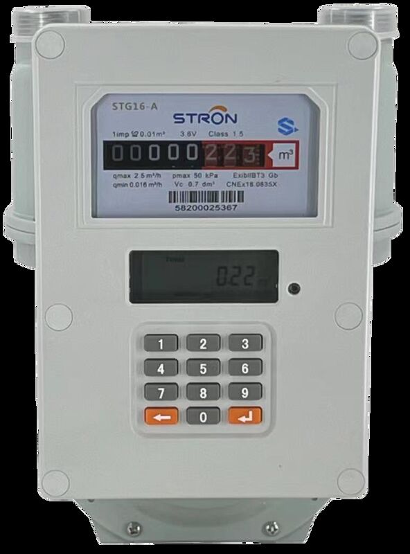 STS پیش پرداخت Smart Gas Meter مجهز به تشخیص دستکاری، به روز رسانی از راه دور نرم افزار و هشدار مصرف در زمان واقعی برای شرکت های خدمات گاز