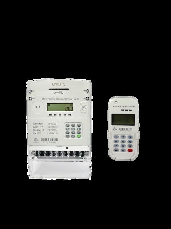 IP54 Smart Prepaid Electricity Meter با پیش پرداخت و نرم افزار فروش Stronpay یکپارچه طراحی شده برای سیستم های مدیریت پلگ ان برق