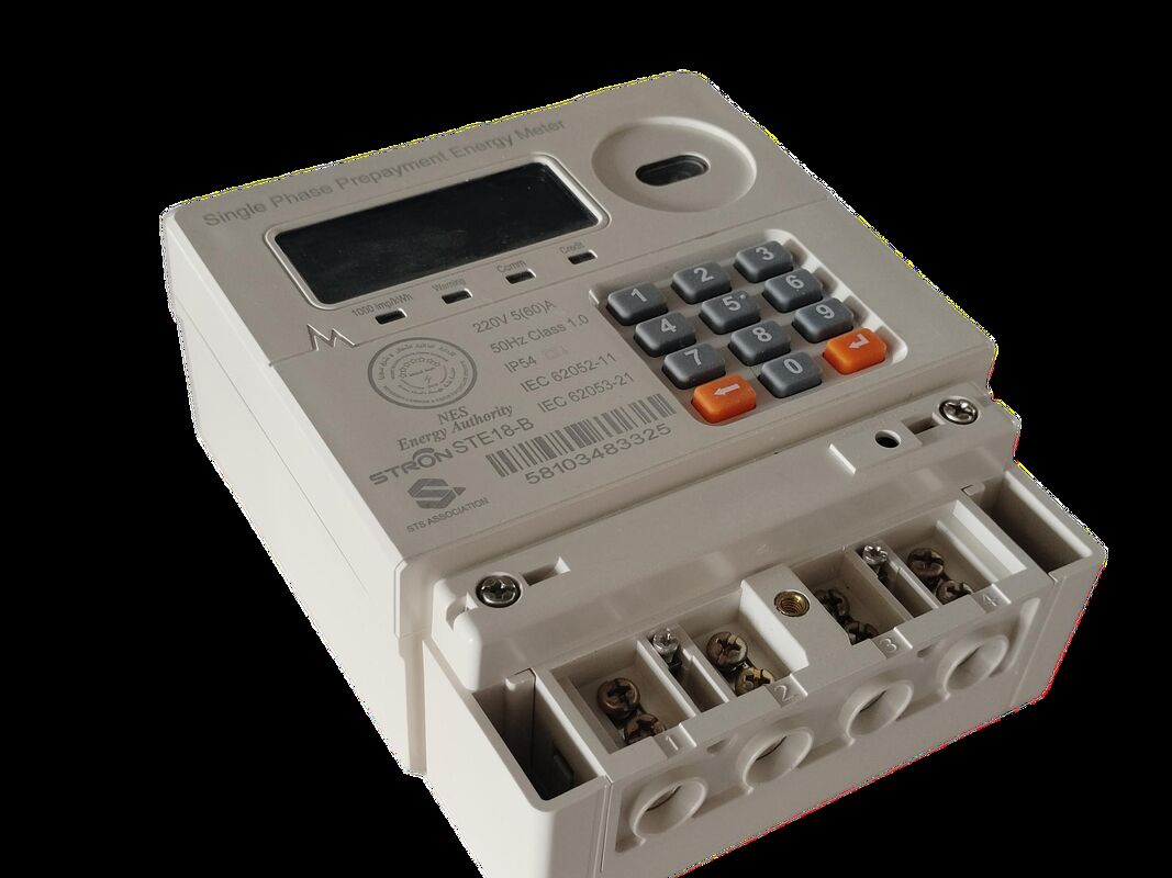 نوع توکن پیش پرداخت شده Smart Prepaid Electricity Meter که با ظرفیت نامحدود و Stronpay Vending Software پشتیبانی از انرژی ادغام شده است