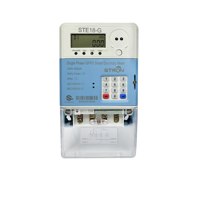 کلاس 1 دقت Smart Prepaid Electricity Meter با ورودی صفحه کلید و Stronpay Vending Software که از مصرف انرژی پشتیبانی می کند