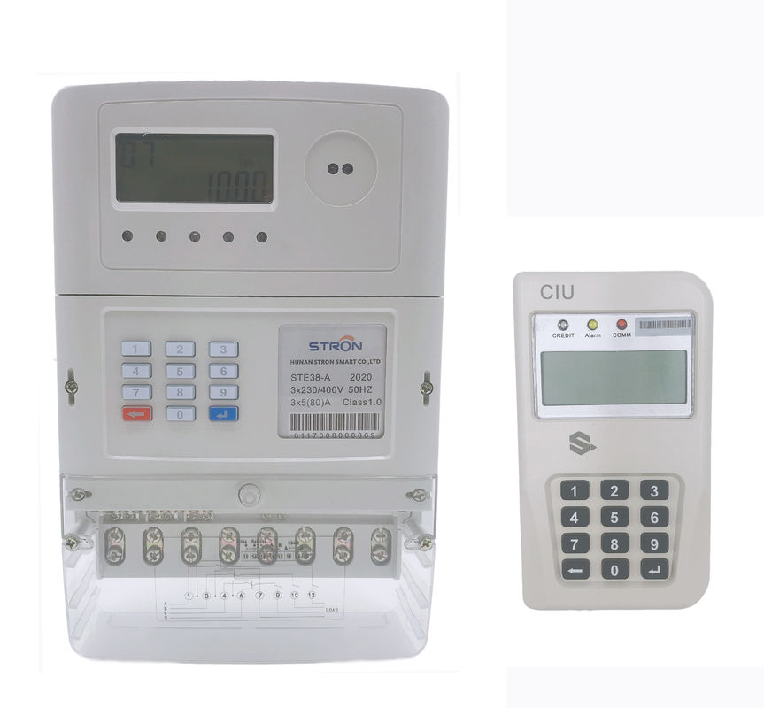 متر اندازه گیری برق سه فاز تقسیم STE38-S Stron STS استاندارد با CIU Hotsale