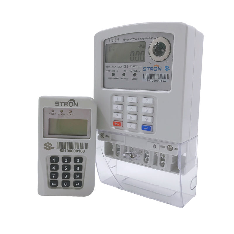 متر انرژی هوشمند تک فاز صفحه کلید تقسیم شده پیش پرداخت پیش پرداخت STS با ماژول LORA-RF
