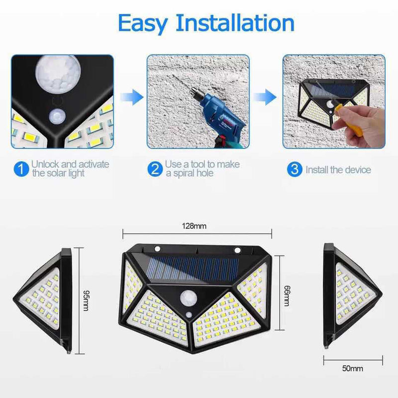 چراغ های دیواری در فضای باز Courtyard Solar Outdoor چراغ های راهروی القایی بدنه
