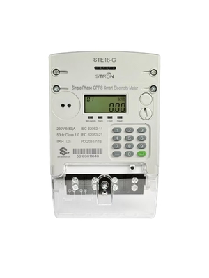 کنتور برق هوشمند پیش‌پرداخت با هشدار اعتبار کم -25-70C فرکانس اسمی 50-60HZ برای مدیریت انرژی
