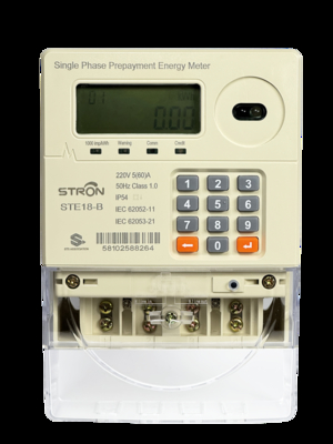 IP54 Smart Multi Tariff/Anti-tamper/Power-limit پیش پرداخت صفحه کلید تک فاز برق متر با نرم افزار فروش
