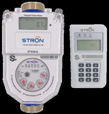 دمای 0C-50C سنج آب هوشمند ارائه محدوده اندازه گیری 0-999999 لیتر فشار عملیاتی ≤1.6Mpa راه حل برای مدیریت منابع آب