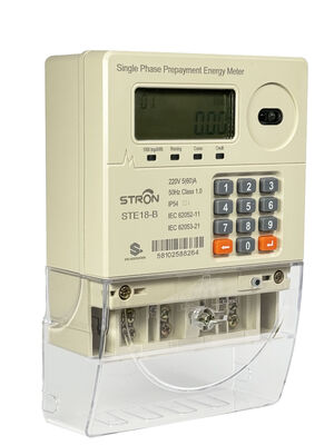 STS یک فاز M-PESA Keypad Smart Prepaid Electricity Meter با صفحه نمایش LCD و دقت کلاس 1