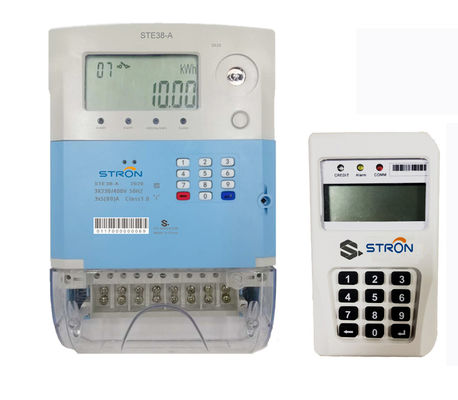 متر برق سه فاز چهار سیم پیش پرداخت STE38-G GPRS Stron STS