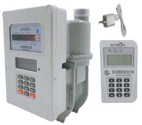 کنتور گاز پیش پرداخت ISO14001 2L با کنترل خودکار شیر