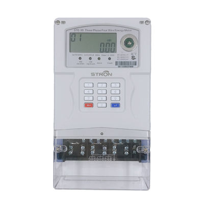 STS Standard Keypad پیش پرداخت TOU تعرفه های فاز 3 فاز 4 سیم های Smart Energy Meter